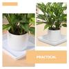 2Pcs Flower Pot Tray Square Thickened Plastic Plant Saucer 13.76inch Water Catcher Drainage Outdoor Indoor Flowerpot Tray
