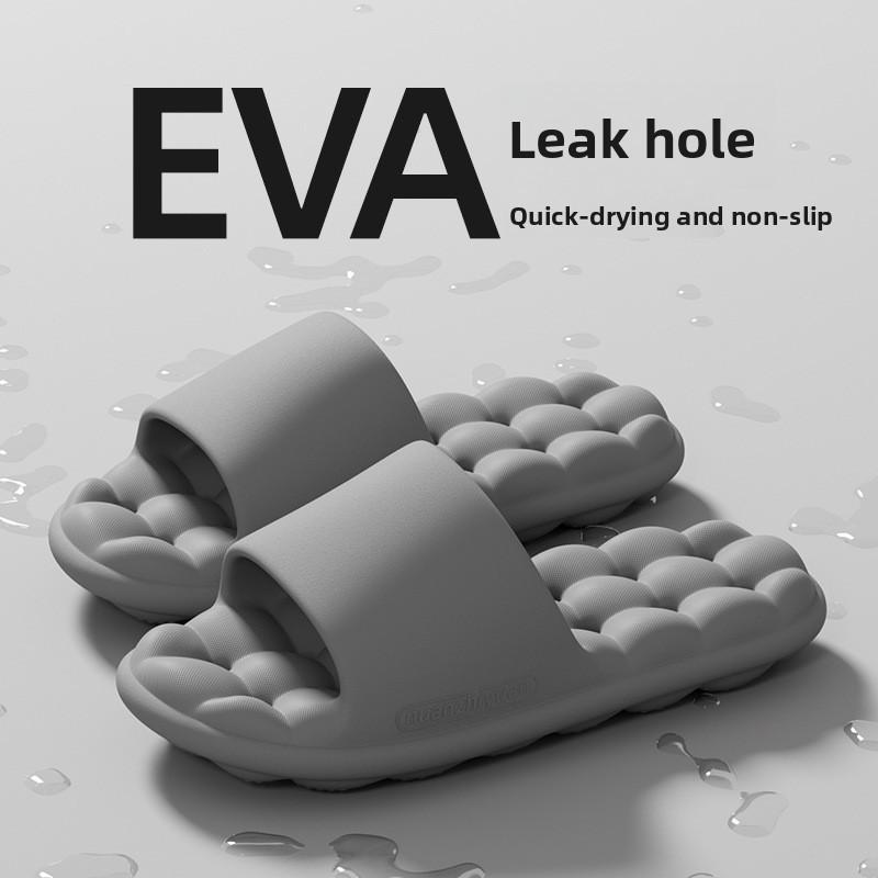 Eva Open Toe Shower Slippers For Men And Women Nonslip Bathroom Footwear Summer Comfort