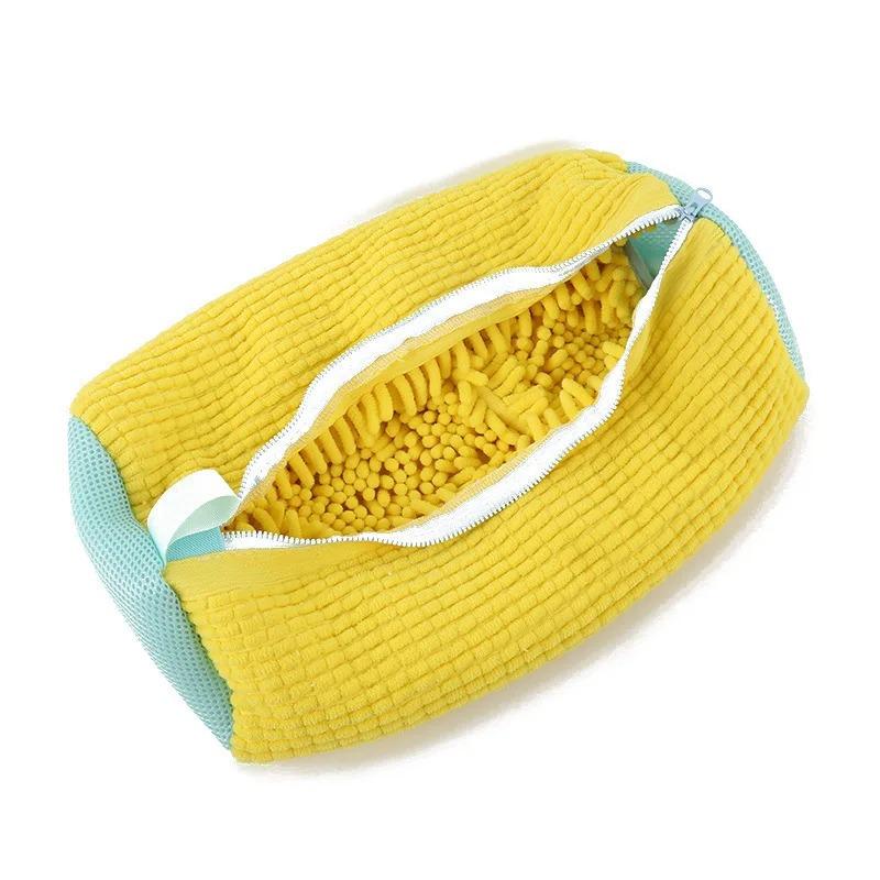 2PCS Washing Shoes Bag Cotton Laundry Fluffy Fibers Easily Remove Dirt Washing Bags Anti-Deformation Shoes Clothes Organizer