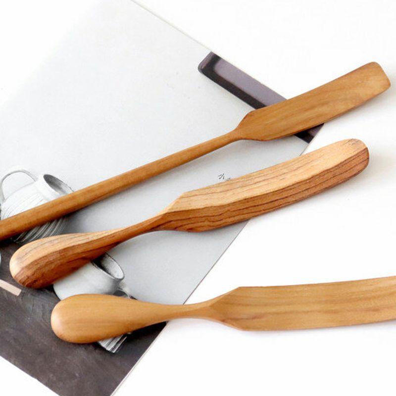 Kamomekitchen Sia Teakwood Jam Butter Knife 2 Types