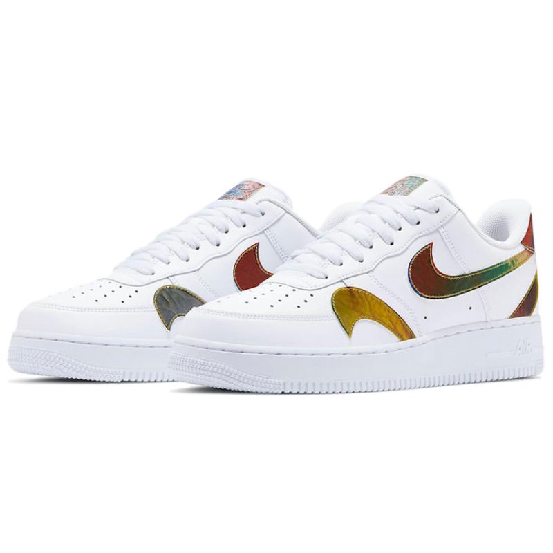Nike Air Force 1 Low Misplaced Swooshes White Multi Sneakers CK7214-101