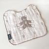 10mois SOULEIADO Fluffy Gauze Clip Handkerchief Bib set Mon Nunus Brown - (6-ply gauze) & 3-piece