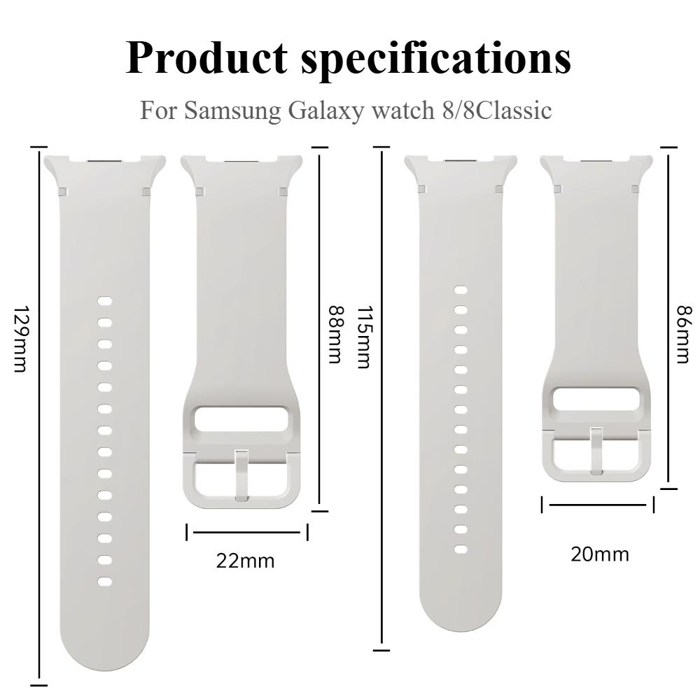 Breathable Silicone Straps For Samsung Galaxy Watch 8 44mm 40mm Classic 46mm Replacement Sport Bracelet Correa for Galaxy Watch Accessories
