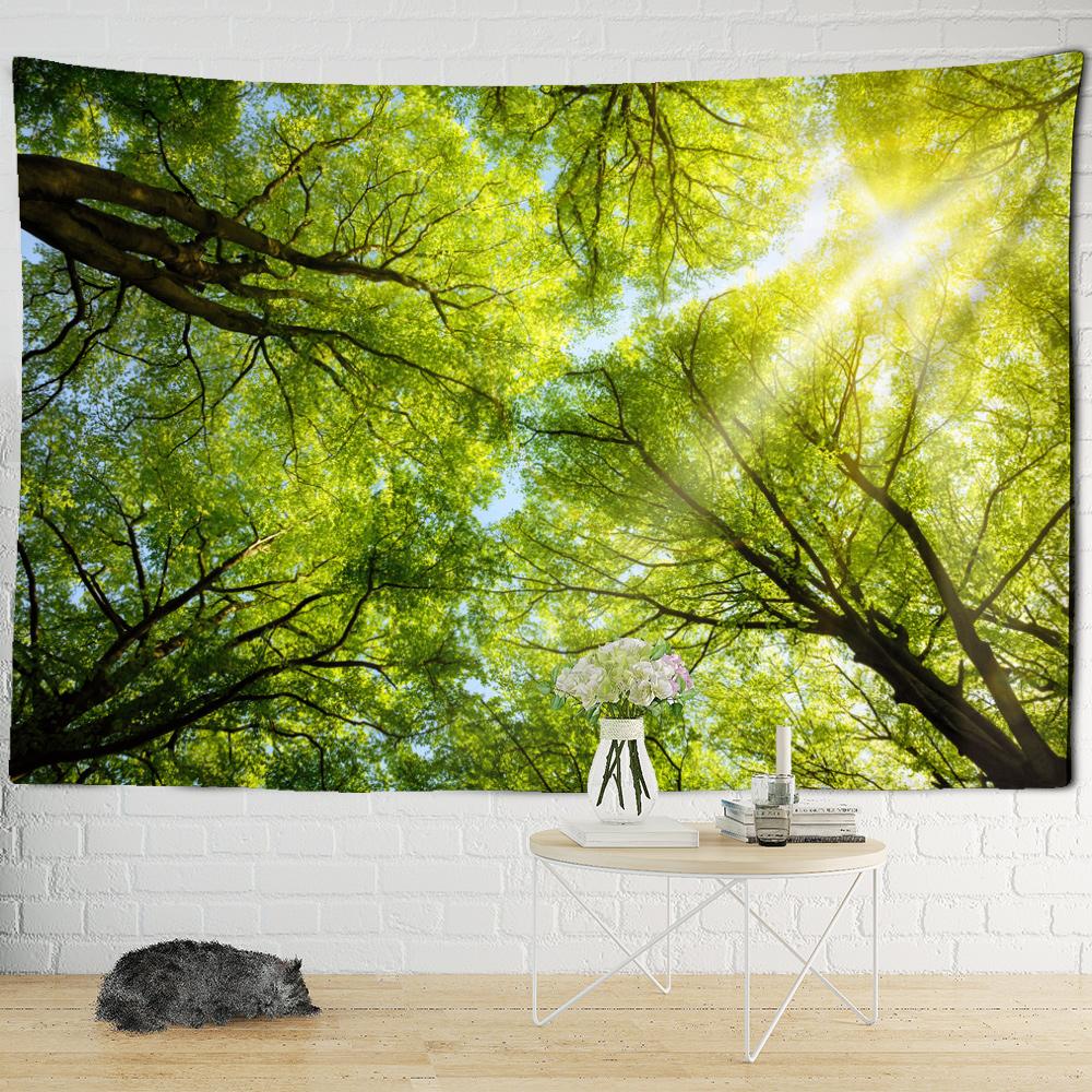 Forest Looking Up Tapestry Natural Landscape Background Tapestry Wall Hanging Bohemian Style Home Decor Tapestry