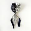 Soft Silk Square Scarf Floral Print Neckerchief Shawl Luxury Headband Scarf  Headwear Accessory