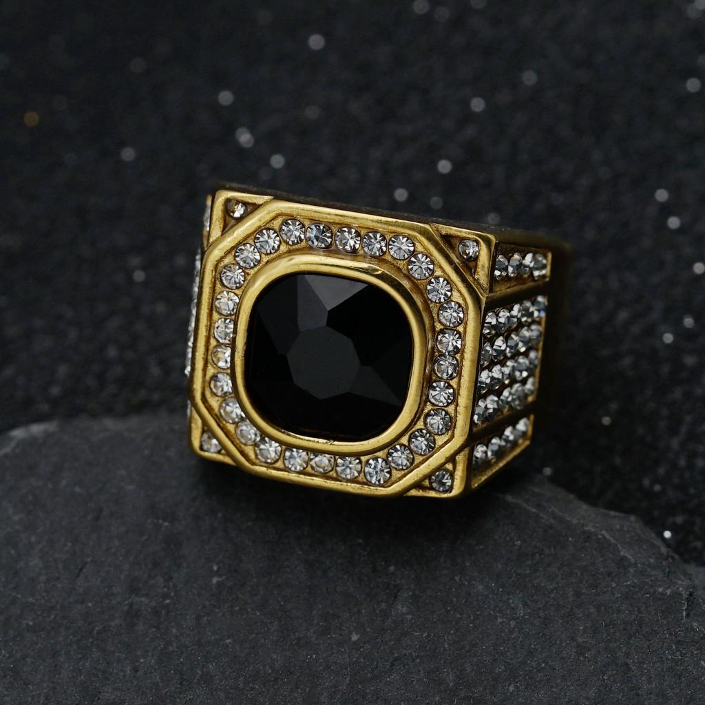 S925 sølvring ny full diamant tredimensjonal farge diamant perle personlig ring for menn