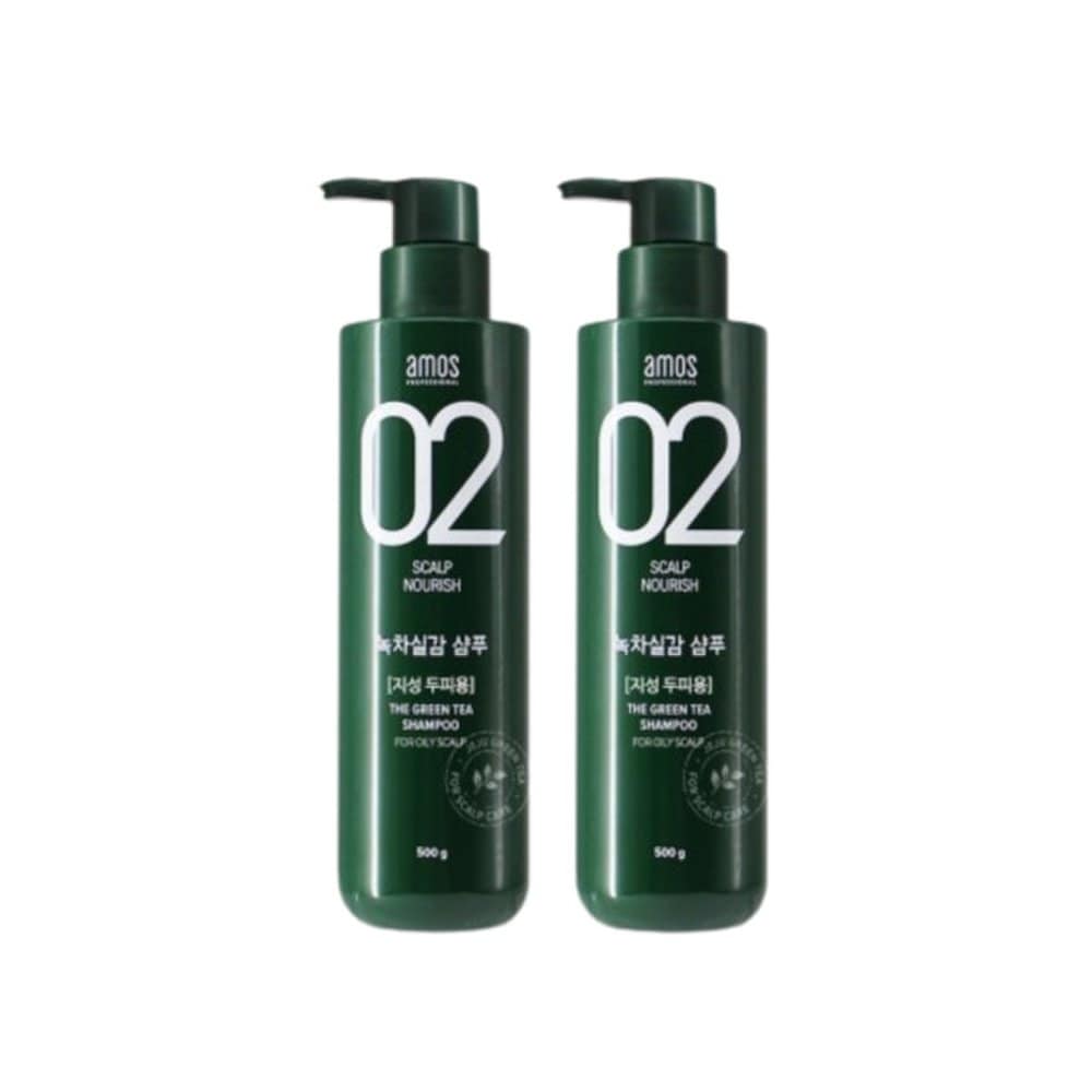 

1+1 Amos Green Tea Real Shampoo for Oily Skin 500g