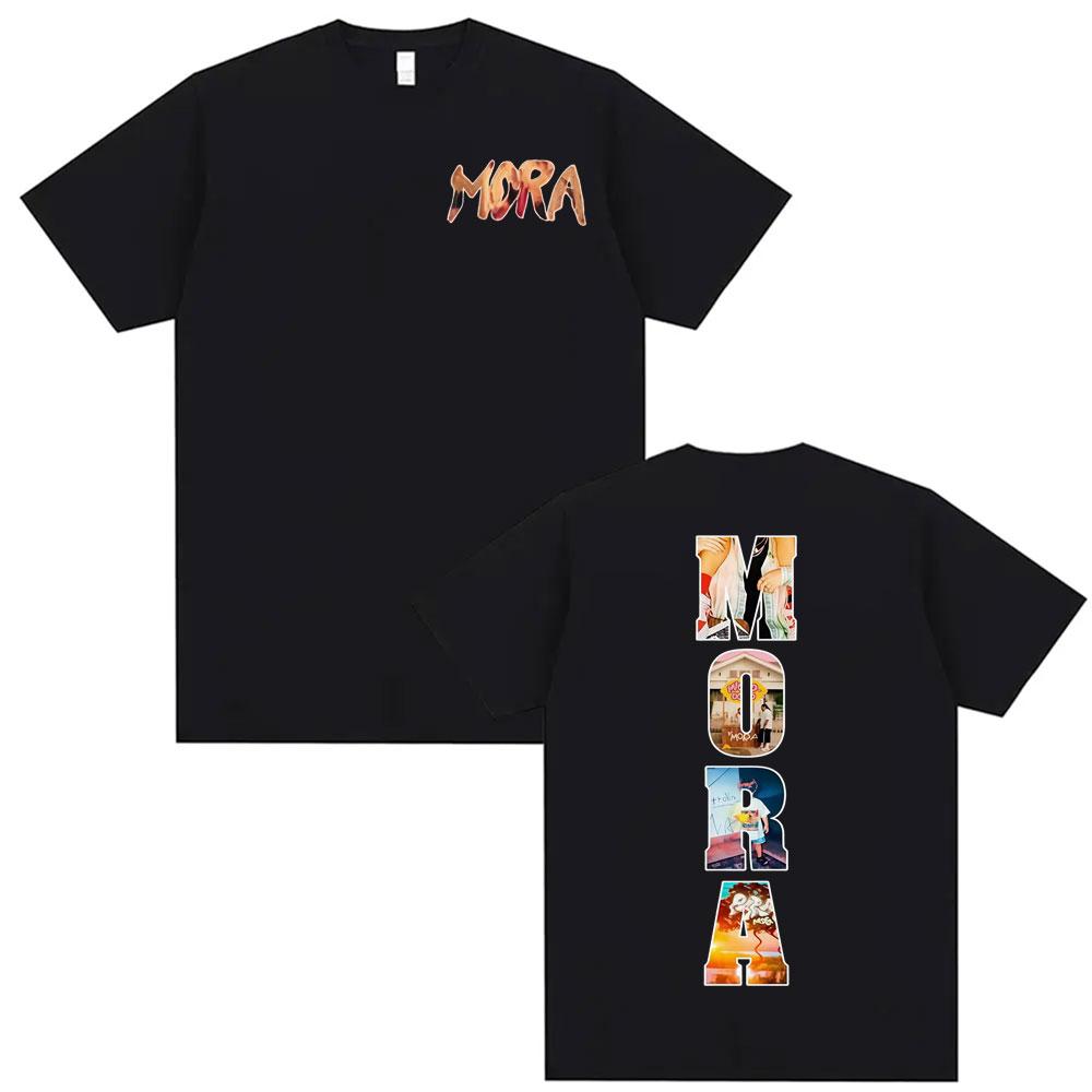 Rapper Mora Lo Mismo Dela Otra Vez Tour 2025 Merch Tshirts Unisex Fashion Hip Hop Vintage T Shirt Unisex Short Sleeve Tshirt Tops