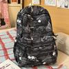 Schoolbag new national style graffiti printing backpack female trendy cool high school college student schoolbag junior high school student casual 