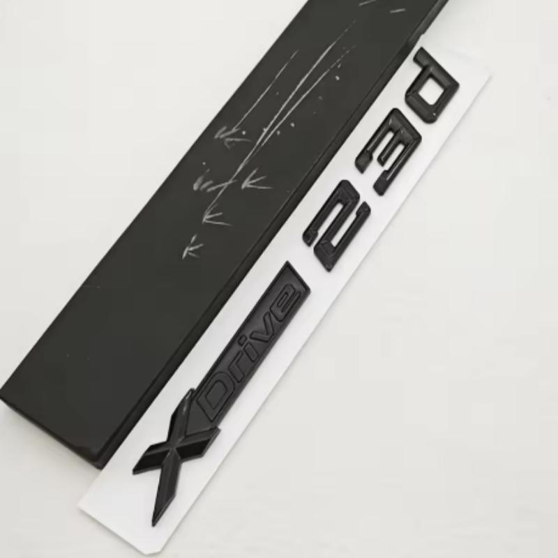 3D ABS Car Styling Logo XDrive 23i X Drive 23d Rear Trunk Badge Side Fender Emblem Decals For BMW X1 X2 X3 Exterior Accessoeies LK5