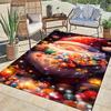 1pc Santa Claus Delivering Candy Area Rug, Slip-Resistant, Easy-Clean, Stain-Resistant, Perfect for Cozy Living Rooms, Bedrooms, Kitchens, O