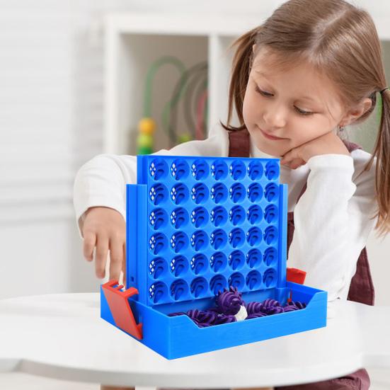 4-In-A-Row Board Game with 3D Printed Spiral Chess Connecting Four Strategy Game Parent-child Interactive