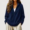 Women S Casual Knit Cardigan Deep V Neck Long Sleeve Loose Fit Mid Length