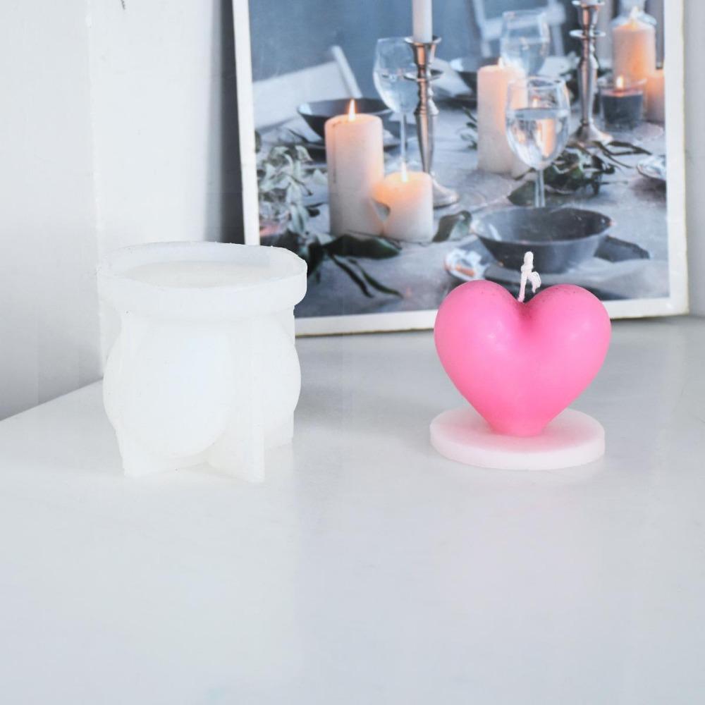 1 ks Silikonová forma na svíčky 3D Sádra Epoxidová pryskyřice Forma na pečení Valentýnský dárek Party dekorace WBL