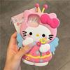 Sweet Flower Hello Kitty 3D Cartoon Silicon Soft Phone Case for iPhone 16 15 Pro Max 14 Plus 12 Pro 13 Mini 11 X XS XR 7 8 SE