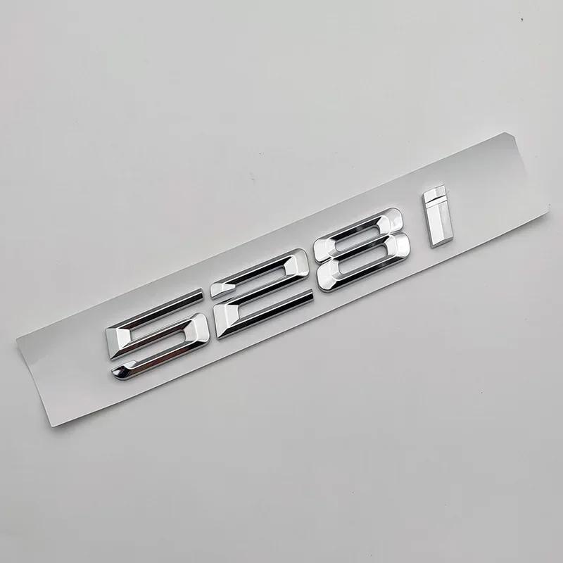 3D Chrome Car Trunk Letters 528i 535i 540i Logo Luxury Line Badge Xdrive Emblem Sticker For BMW E60 E34 F10 G30 E39 Accessories Az2