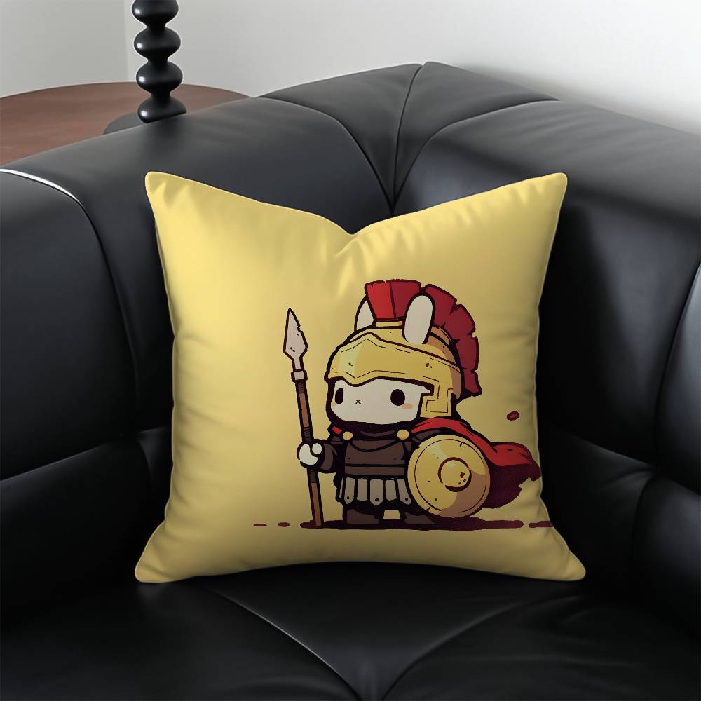 

Cute Rabbit Dresses Pillow Case Anti-dustmite Pillowcase Invisible zipper silky short plush Sofa cushion cover 12x12Inch