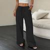 Women's Casual High Waist Loose Lace Wide Leg Pants