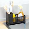 Space-saving Kitchen Sink Organizer Plastic Dish Soap Dispenser  Scrub Brushes
