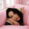 Popular fashion Elegant Chinese actress LLi Qin Cushion Cover Pillow Case Soft Friendly Fabric  Concealed Zipper