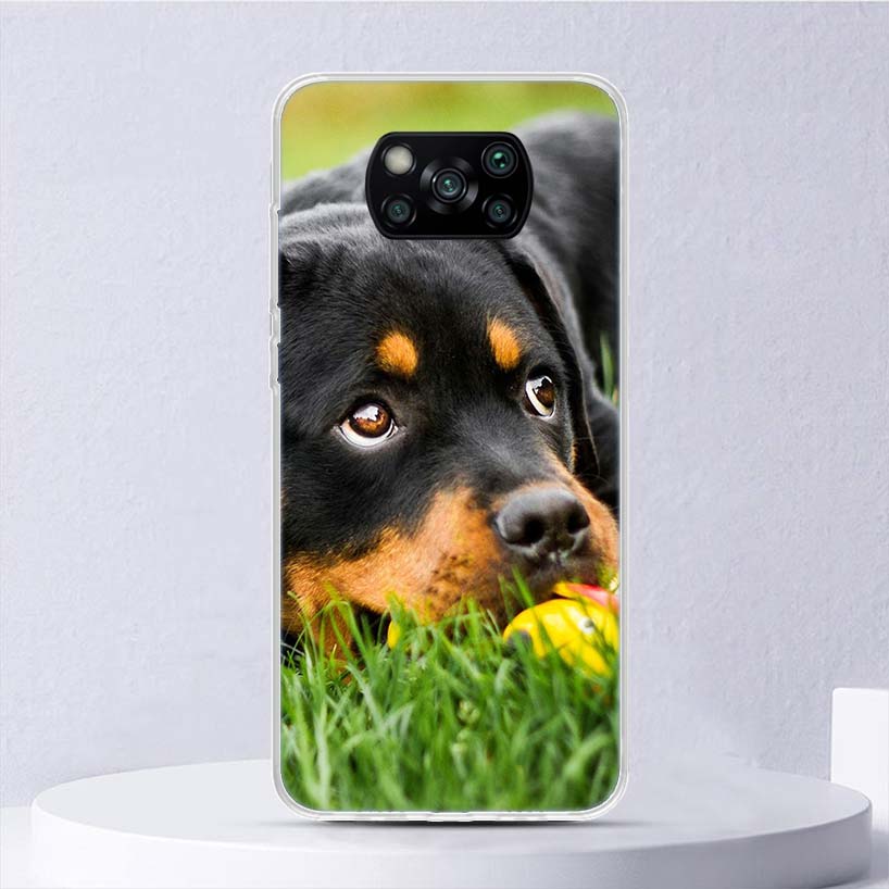 Rottweiler Dog Soft Case For Xiaomi Poco X7 X6 X5 X4 X3 Nfc F7 Ultra F6 F5 Pro Phone Cover F4 Gt F3 M5S M4 M3 M5 M6 Coque