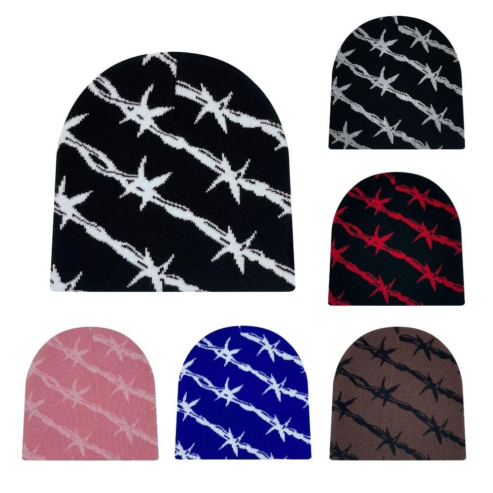 Y2k Knitting Cap Hat Wool Acrylic Cold Cap Fashion Beanie Bonnet  Outdoor