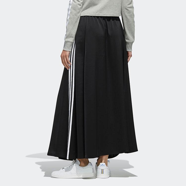 adidas originals Women's Satin Long Skirt Black FL0039