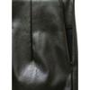 Women Faux Leather Midi Pencil Skirt, High Waist Slim Bodycon Skirt, Front Split Wrap Skirt, Spring Fall Party Commuter Sheath Skirt for Ladies