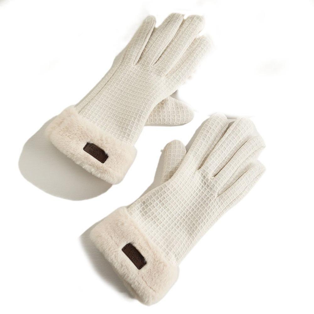 Full Finger Winter Women Gloves Warm Full Finger Gloves Fashion Warmer Bike Cycling Glove  Female