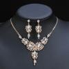Retro Bridal Necklace Earrings Set, Senior Design Two-Piece Jewelry Set, New European American Fashion Accessories