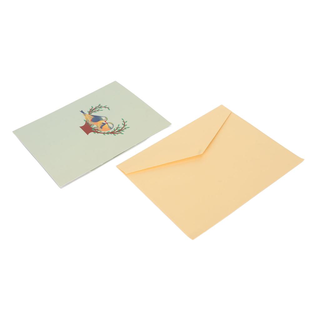 Lovebirds 3D Greeting Card Handcraft Repeatable Folding Exquisite Valentines Day Greeting Cards for