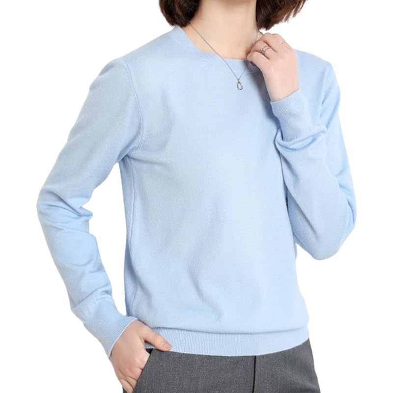 

[Green Pachira] office casual ladies knit tops autumn/winter spring sweater cut and sew rib knit Thin knit sweater ladies tops long sleeve suit inner