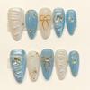 10pcs Hand Painted Gel Press Nails Beautiful Luxury Customized Design Handmade Press On Nails