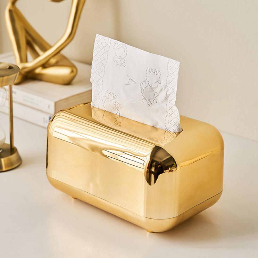Office Modern Bathroom Luxury Tissue Holder Wipes Storage Case Napkin Box Paper Towel Dispenser