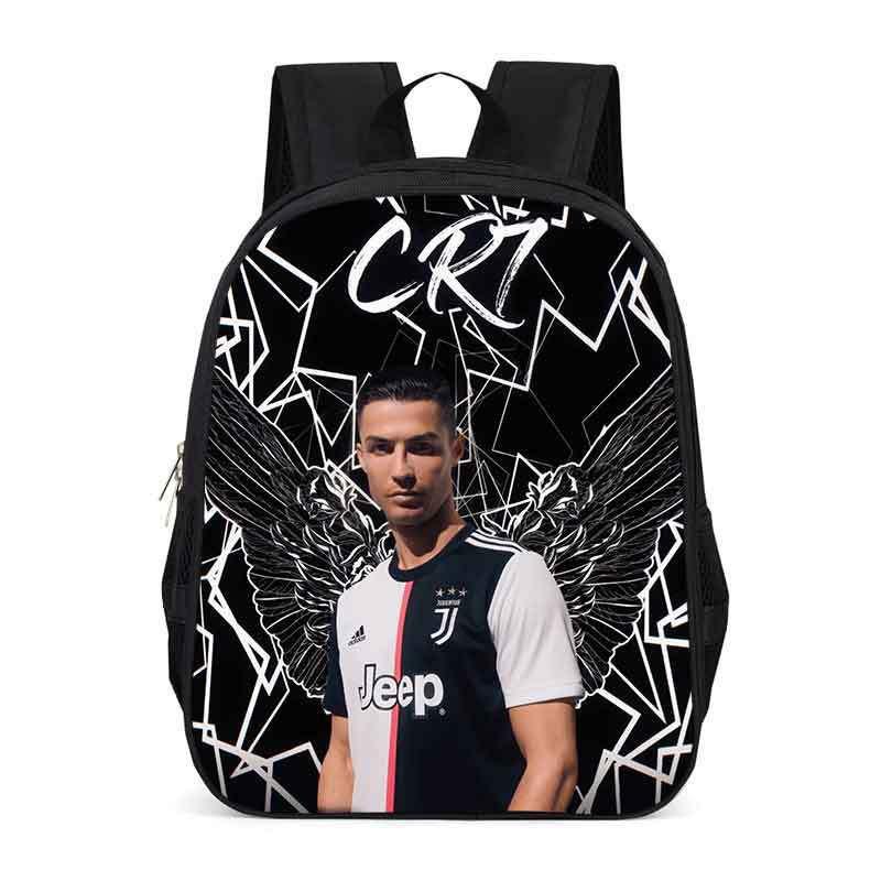 Zaino Scolastico per Bambini con Stampa Cristiano Ronaldo Neymar Leggero Design Ergonomico Studenti Elementari
