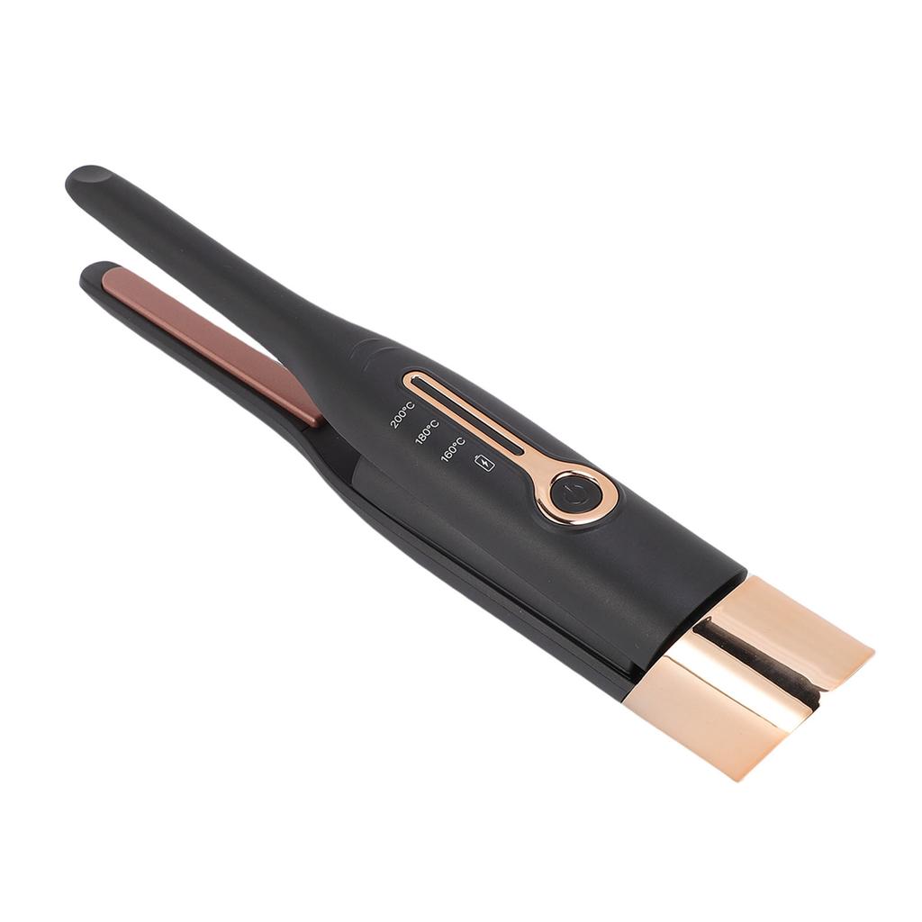 Pencil Flat Iron PI Film Cordless Heating Small Flat Iron Hair Straightener Curler Portable Styler for All Hair Types