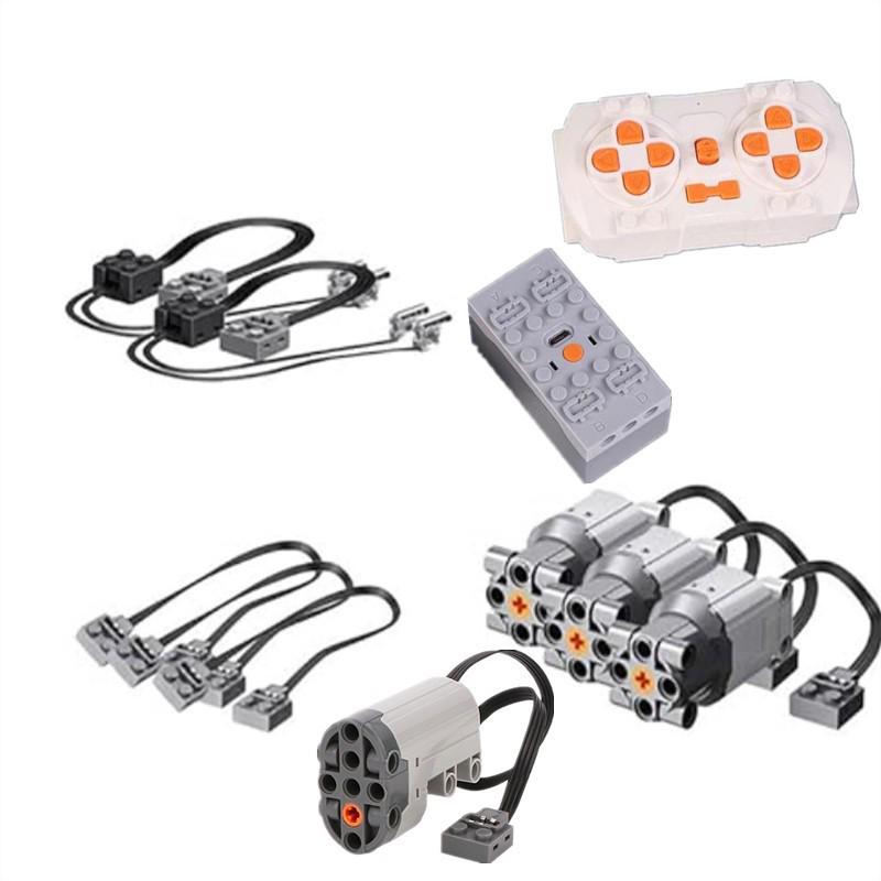 Cross-border Motor Building Blocks: Power Set with Remote Control, Receiver, and Lithium Battery