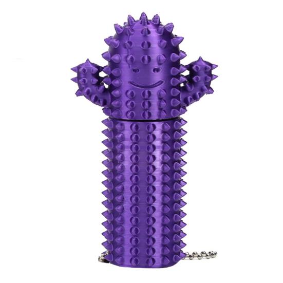 Stress Relief Spiky Cactus Fidget Toy Textured PLA Smiling Cactus Toy Portable Travel Cactus Pain Stimming Tool Sensory Toy