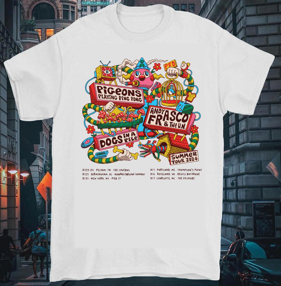 

Pigeons Playing Ping Pong 2024 Tour Size S-5XL CG1083 Unisex T-Shirt S