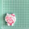 Cute Cartoon Pig Resin Accessories For Diy Phone Cases And Hair Accessories Cream Glue