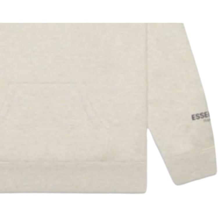 Fear of God Essentials FW20 3D Silicon Applique Pullover Hoodie Unisex Hoodie Heather-Oatmeal FOG-FW20-234