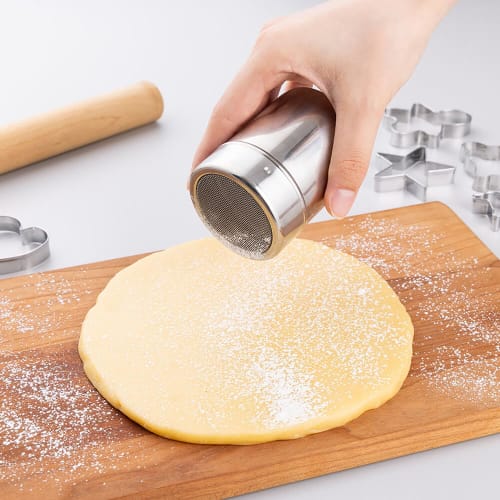 Kai Kitchen DL7241 Handy Flour Sifter, Dishwasher Safe, Stainless Steel, Silver, Perfect for Baking