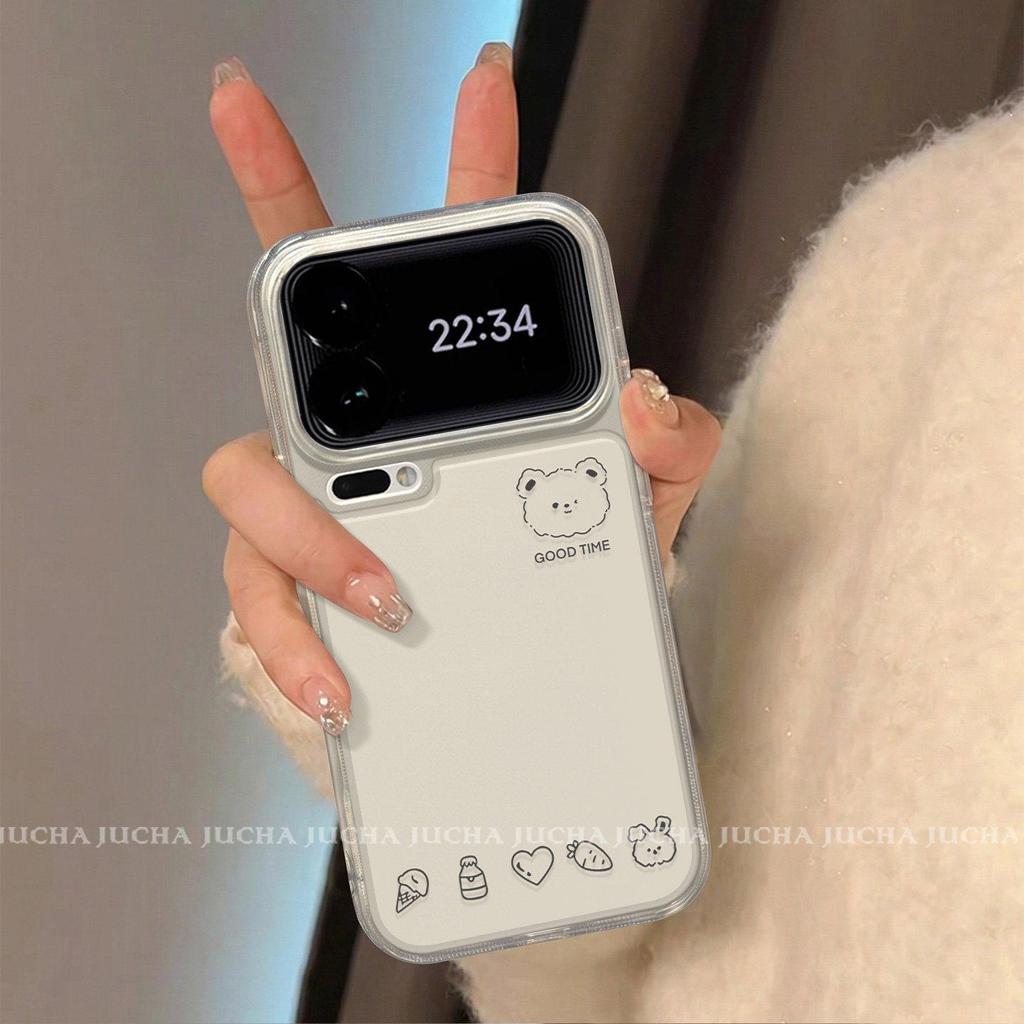 Applicable to Xiaomi 17promax mobile phone case fun new xm15por cartoon creative 14 lines wink bear