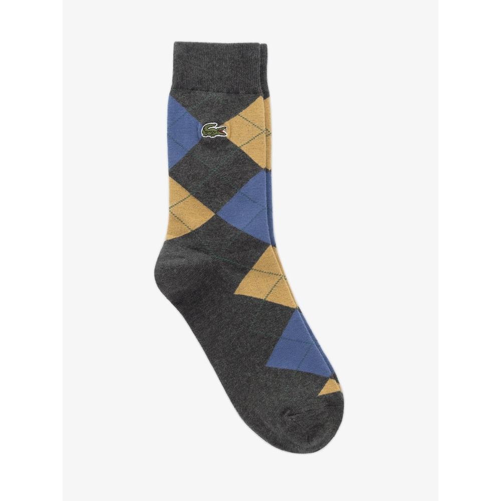 

LACOSTE Men s Argyle Check Mid length Socks RA106E 54N 050 Q2NRA106E 54N050