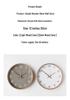 Nordic Solid Wood Wall Clock - Modern Simple Design for Living Room or Bedroom, Chinese Style, Fashionable and Creative.