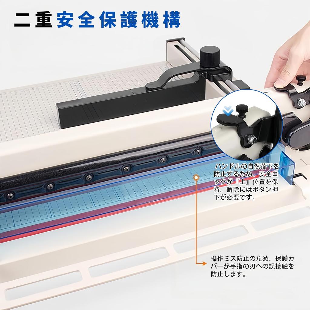 NODIBRO Large Paper A3 Cuts up to 400 Handheld Paper Cutter for Home Office School and More Cutter, Size, Sheets, E-books, Digitization, Cooking,