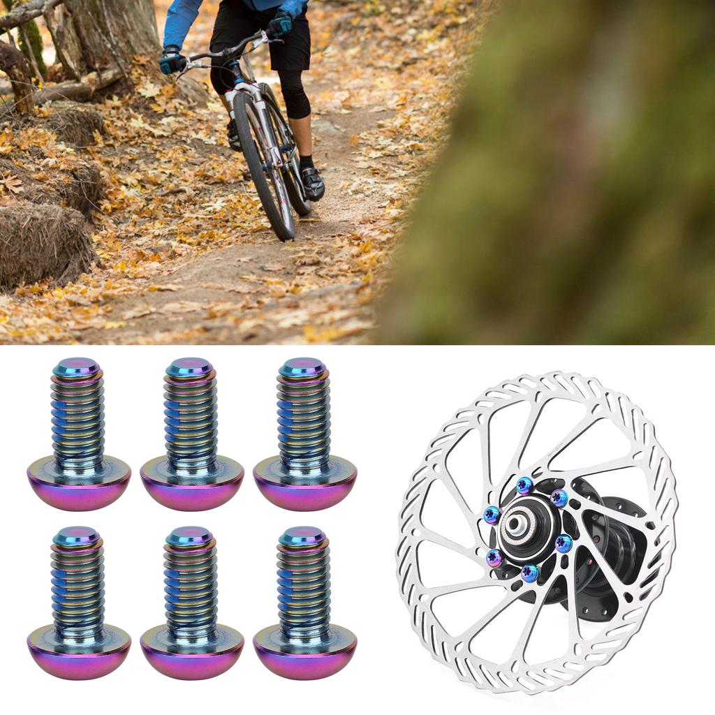 6pcsCelsiusbox M5x10mm Alloy Bike Brake Rotor Disc T25 Screws