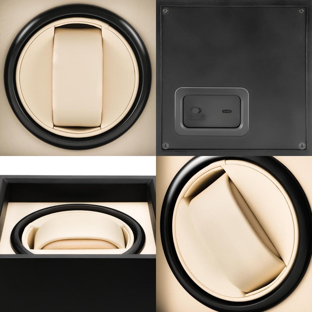 JQUEEN Automatic Watch Winder, Single Watch Winder, Made in Japan with a Mabuchi Motor, Quiet Operation, Suitable for Men and Women, Great Gift