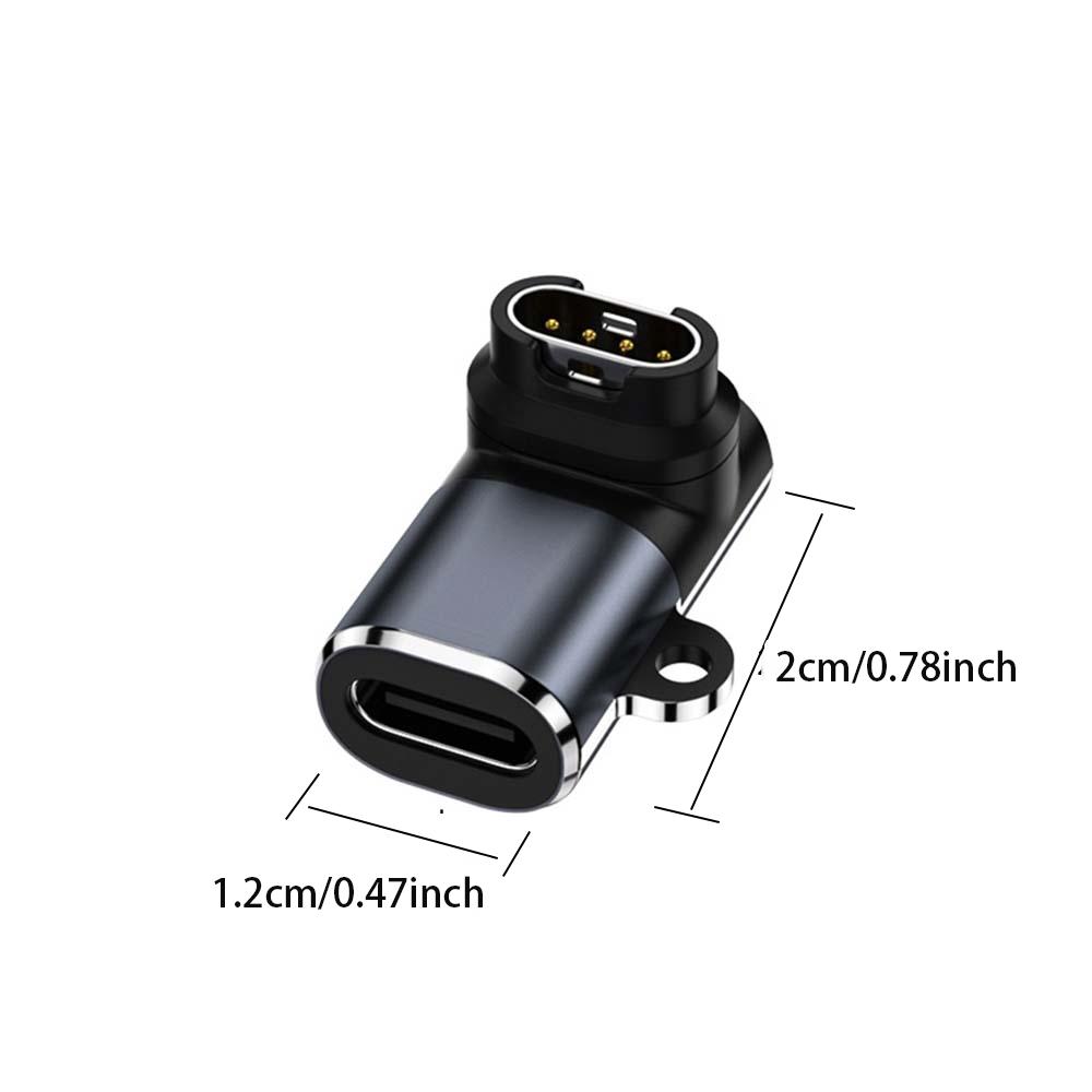 Type C USB to 4pin Charger Adapter Connector for Garmin Fenix 5X/6X/7X/5/6/7 Venu 2 plus Watch Charging Converter