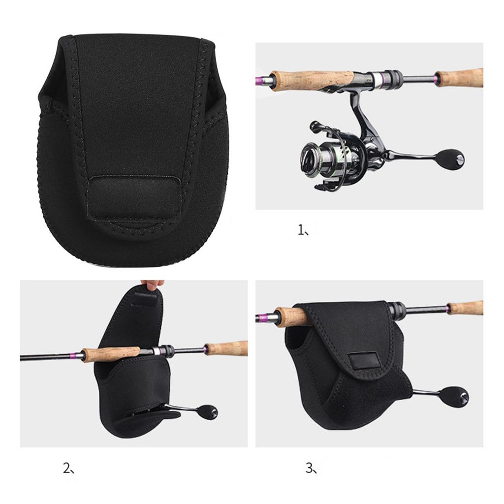 Baitcasting Fishing Reel Protective Cover Baitcasting Reel Cover Case Reel Storage Pouches Shockproof Fishing Reel Bag